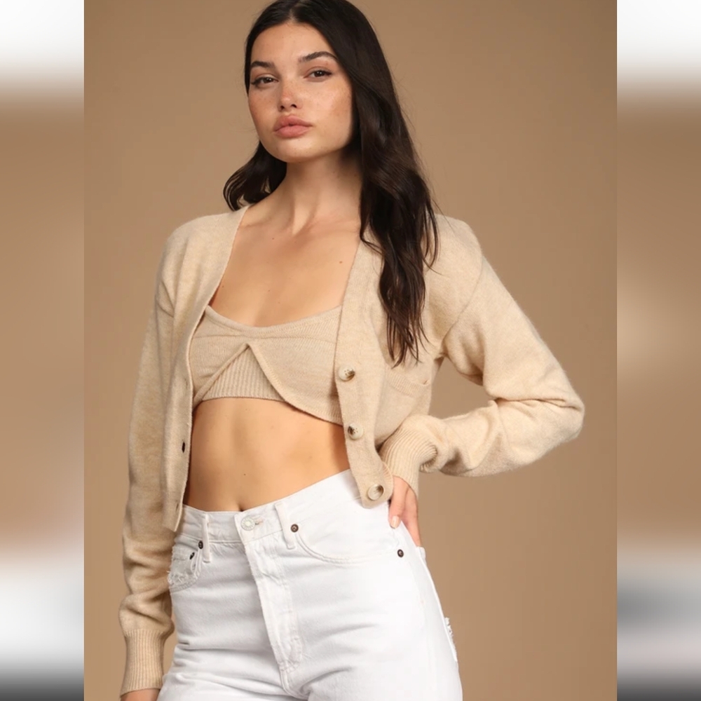 Lulu's Cream Sweater Set - Picture 2 of 14